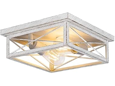 Kondras 2-Light Farmhouse Flush Mount Ceiling Lighting
