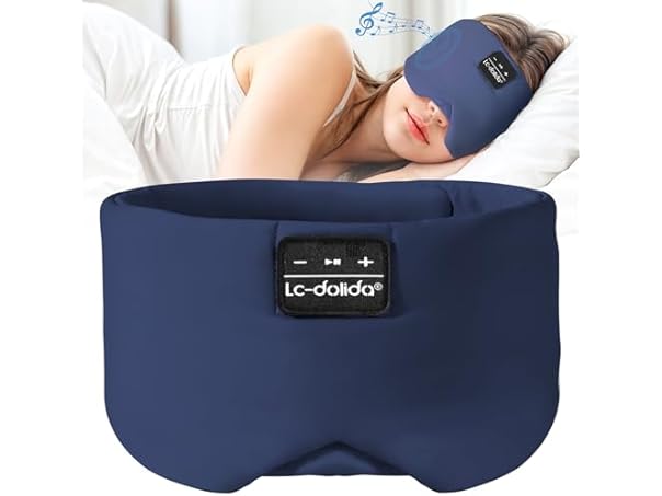 Ice Silk Sleep Mask with Bluetooth Headphones