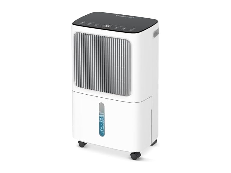 VEAGASO 34 Pint Dehumidifier with Drain Hose