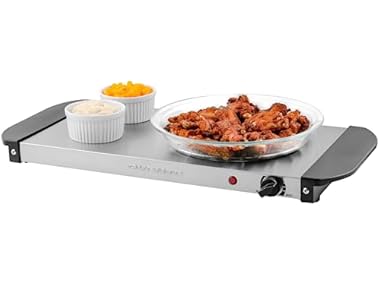 OVENTE Electric Warming Tray Silver