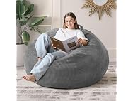 Cansunna 4FT Teardrop Bean Bag Chair Grey