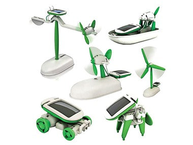 DIY 6-in-1 Solar Robot Vehicles