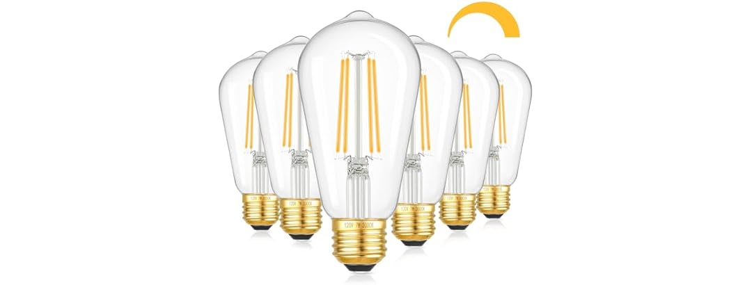 Kondras 7W Dimmable LED Light Bulbs, 60Watt Warm Light