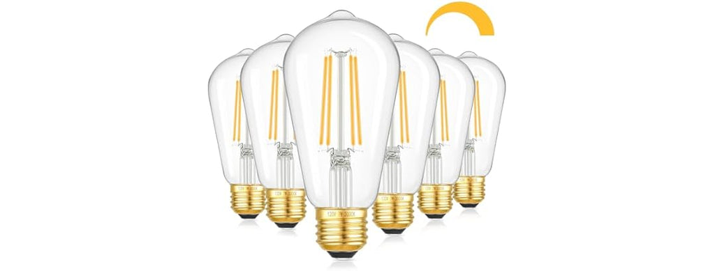 Kondras Dimmable LED Bulbs, 7W 850 Lumens, 6Pk