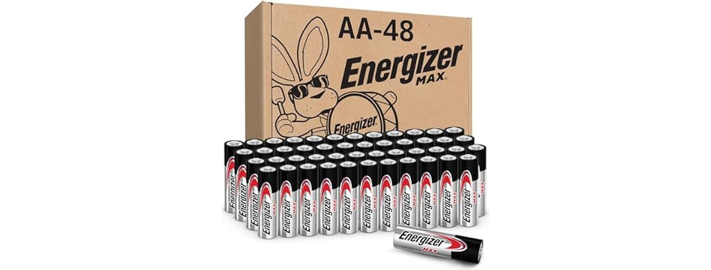 (48 Batteries) Energizer MAX AA Alkaline Batteries