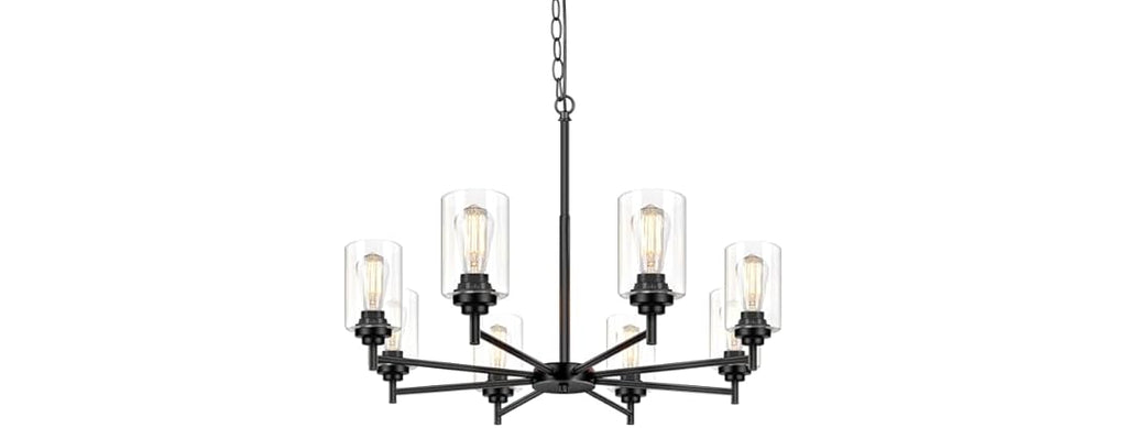 Sucolite 33.5'' 8-Light Chandelier -Choose Color