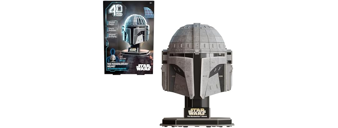 4D Build, Star Wars Mandalorian Helmet Model Kit