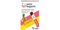 12CT Pure Organic, Layered Fruit Bars, Pineapple Passionfruit