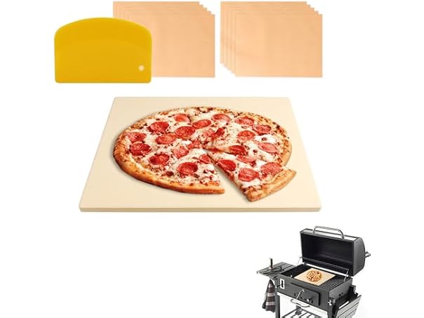 MAXTBEE 15x12 Inch Rectangle Pizza Stone