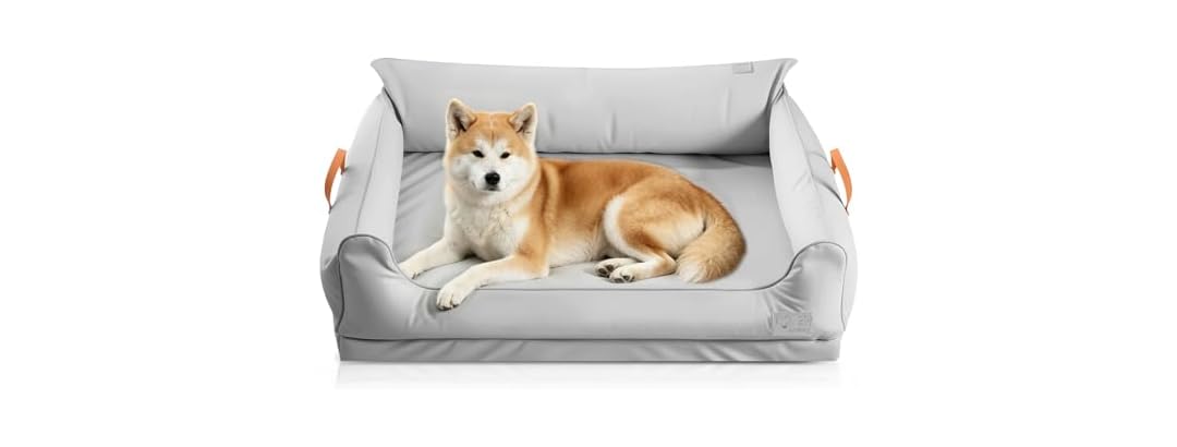 Silver Large Orthopedic Dog Bed