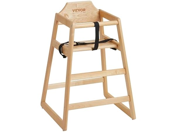 VEVOR Wooden High Chair for Babies &