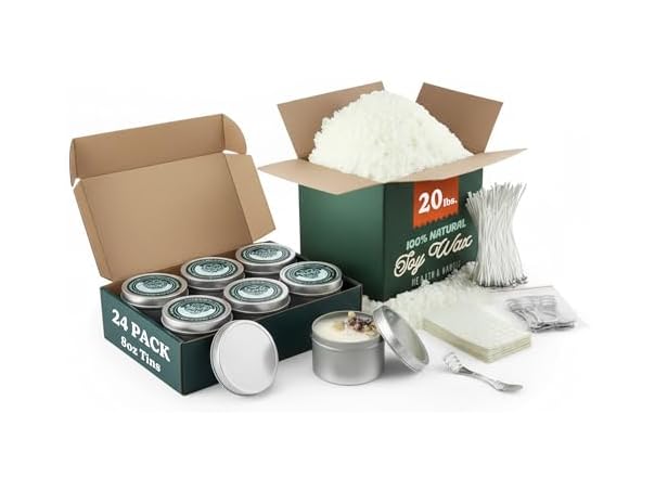 Hearth & Harbor 20lb Soy Wax Candle Kit