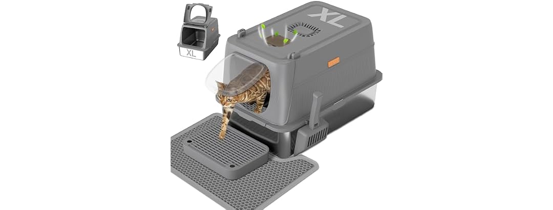 XL Stainless Steel Cat Litter Box w/ Lid