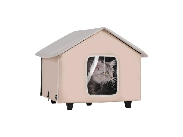 VEVOR Elevated Heated Cat House