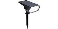 Alpine Corporation 11" Tall Outdoor Solar Pathway Spotlight