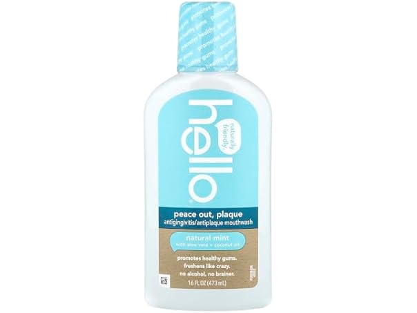Hello Antigingivitis Mouthwash Natural Mint