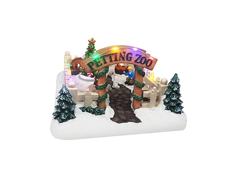 Top Treasures Christmas Village Petting Zoo