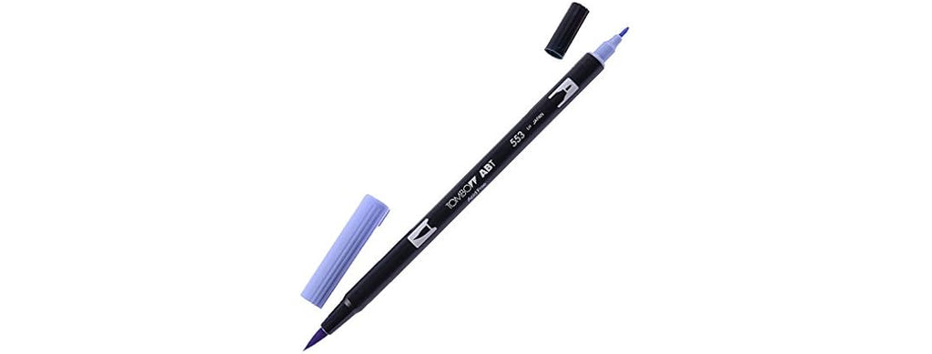 Tombow Dual Brush Pen Mist Purple 553