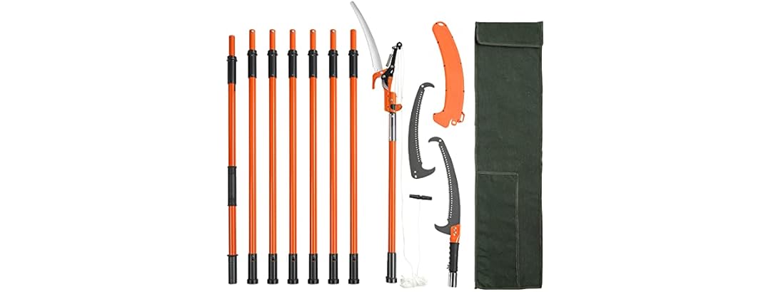 Manual Pole Saw, 7.3-27 ft Extendable Scissors