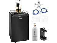 VEVOR Beer Kegerator, Dual Tap Draft