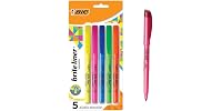 BIC Brite Liner Highlighters 5ct Assorted