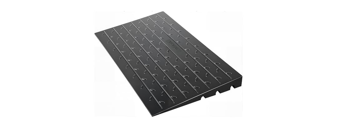 Rubber Threshold Ramp, 4\" Rise Threshold Ramp