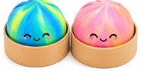 2-Pack Mini-Tie Dye Squishy Dumpling