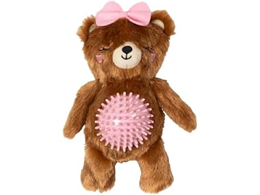 Fringe Studio Plush Squeaky Dog Toy with Spiky TPR Ball