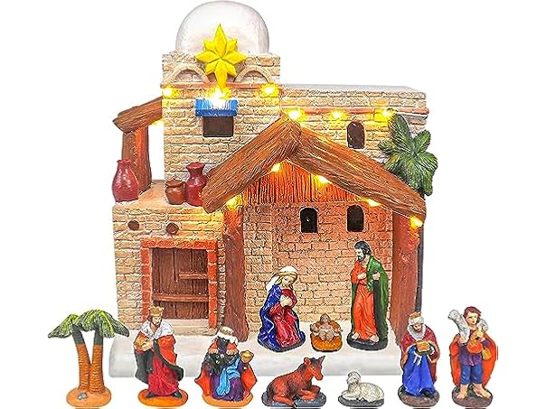 11 Piece Christmas Village Nativity Set