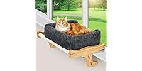 Heated Wood Cat Window Perch w/ Timer
