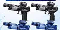 Electric Water Gun w/ LED Lights 4-Pack