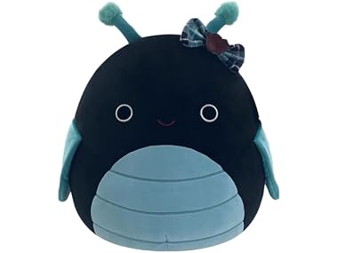 Squishmallows Original 14in Celie The Teal and Black Grasshopper