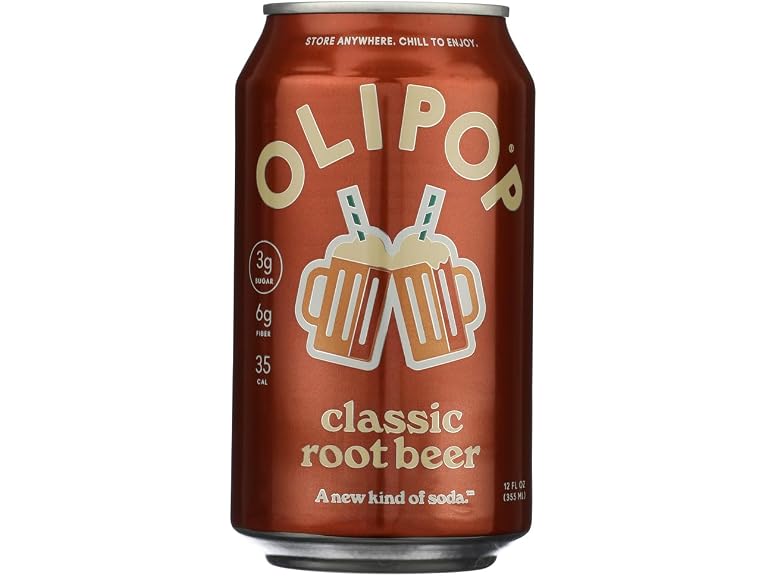 OLIPOP Classic Root Beer Prebiotic Soda