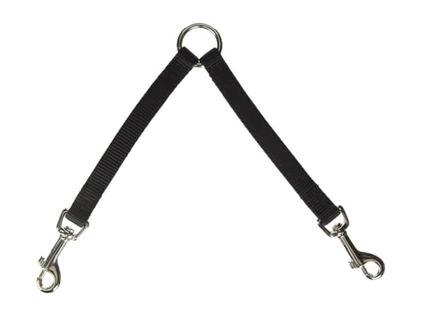 Hamilton Coupler for Two Walking Dogs, Black