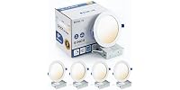 6" Recessed Lights 4 Pack 3000/4000/5000K