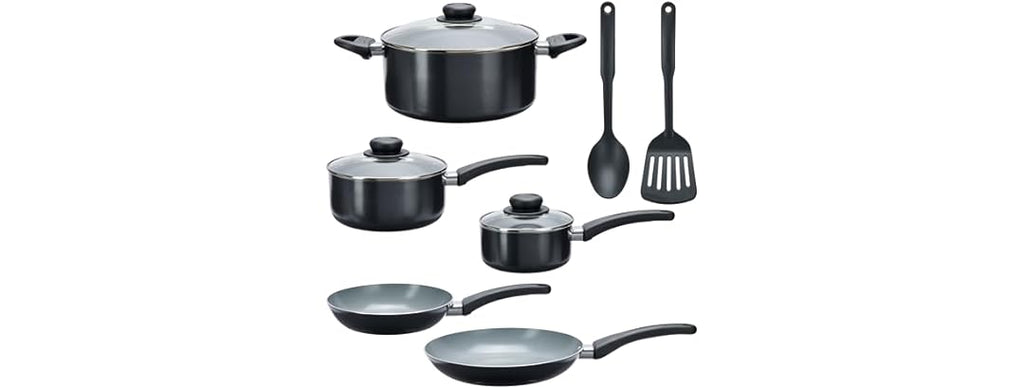 GoodCook Everyday Ceramic 10-Piece, Black