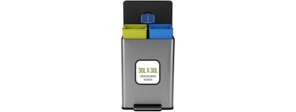 Simpli-Magic 16 Gallon (60L) Step Trash Can