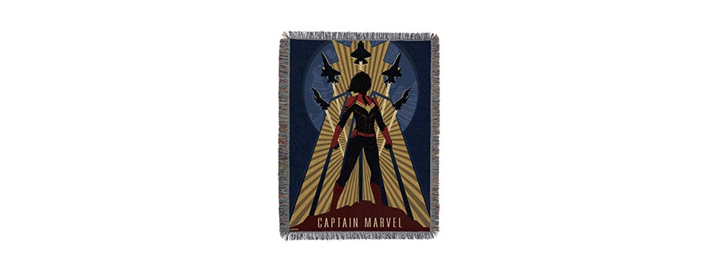 Captain Marvel Woven Tapestry Blanket