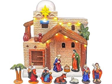 11 Piece Christmas Village Nativity Set