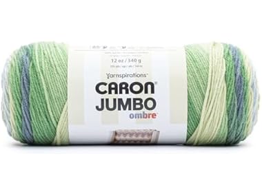 Caron Jumbo Print Ombre Yarn-Lake Mist
