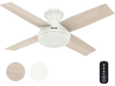 Hunter Fan 44" Fresh White w/ Remote