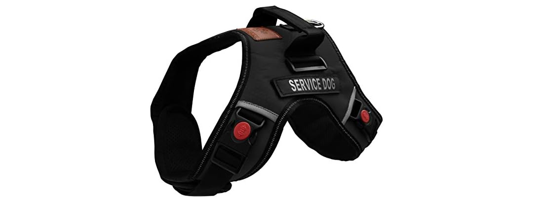 ALBCORP Reflective Service Dog Vest Harness -