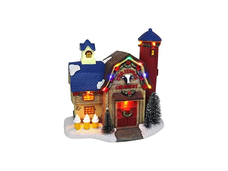 Christmas Village Creamery Factory