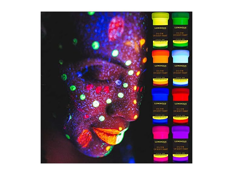 2-Pack UV Neon Body Paint Set