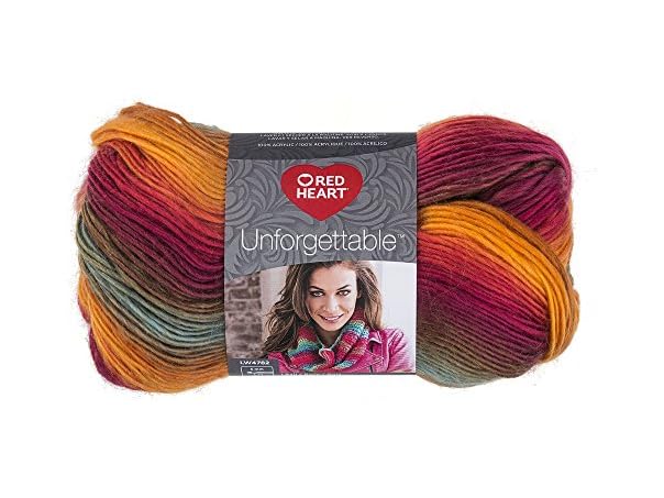 RED HEART Unforgettable Yarn, Sunrise