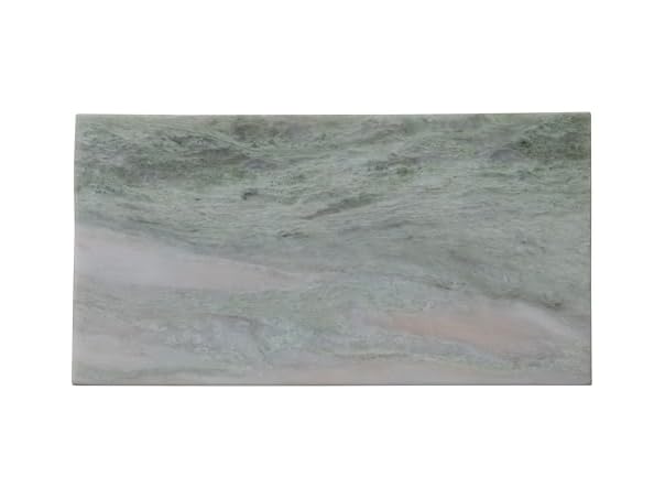Bloomingville Rectangular Marble Cheese and Serving Board, Green Mélange