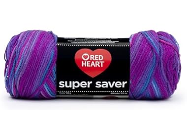 Red Heart Super Saver Yarn - Grape Fizz