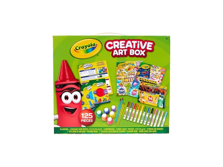 Crayola 125-Pc Art Set for Kids Ages 5+