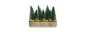 Bottle Brush Light Up Christmas Trees