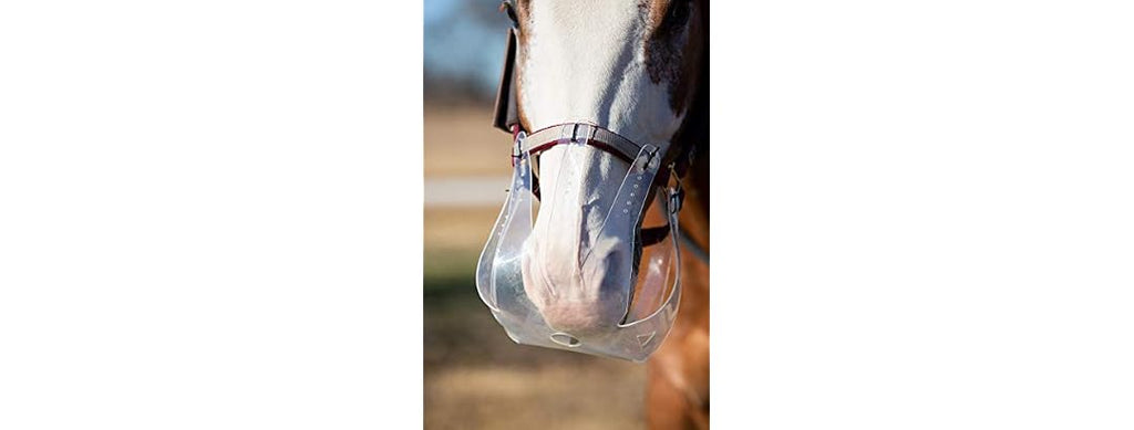KM Elite THINLINE GRAZING Horse Muzzle